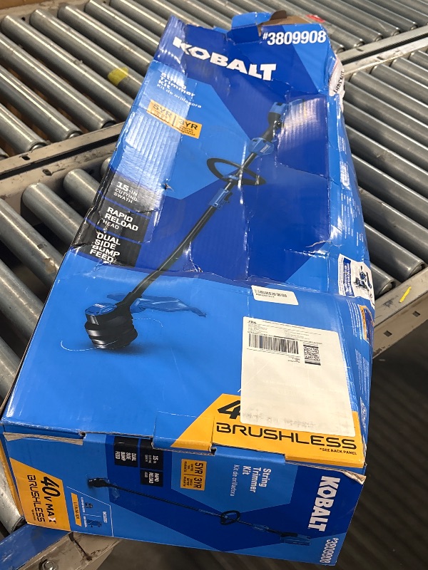 Photo 1 of ***BATTERY AND CHARGER NOT INCLUDED*** Kobalt 40-Volt Max 15-in Straight Cordless String Trimmer (Charger Included) no battery