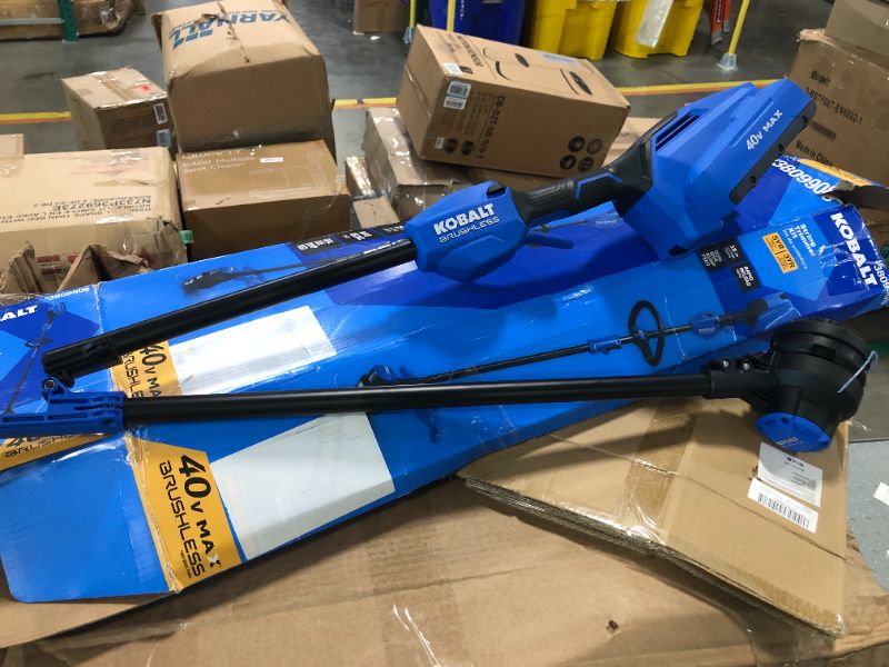Photo 1 of ***BATTERY AND CHARGER NOT INCLUDED*** Kobalt 40-Volt Max 15-in Straight Cordless String Trimmer (Charger Included) no battery