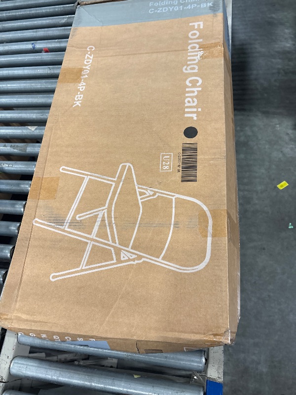 Photo 1 of 
Folding chairs black metal