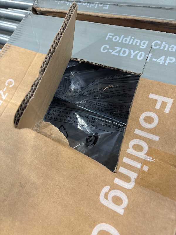 Photo 1 of 
Folding chairs black metal