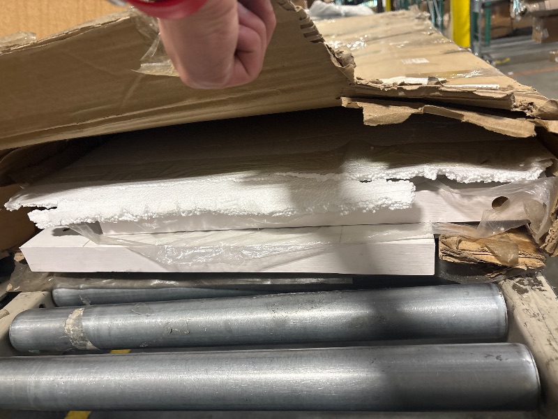 Photo 1 of 
Large white and black shelves 