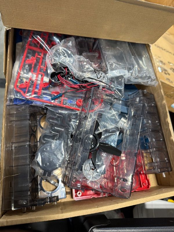 Photo 1 of Playz V8 Combustion Engine Model Kit That Runs - Build Your Own STEM Mini V8 Model Engine Kit for Adults & Kids Age 12+, Visible V8 Mini Engine Kit That Works for Adult w/ 270 STEM Parts