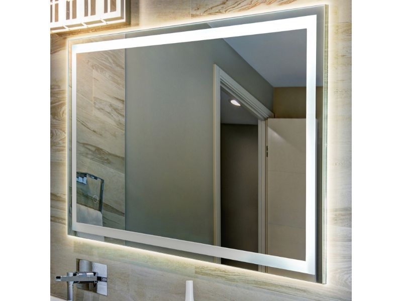 Photo 1 of  backlit and front lighjted led mirror