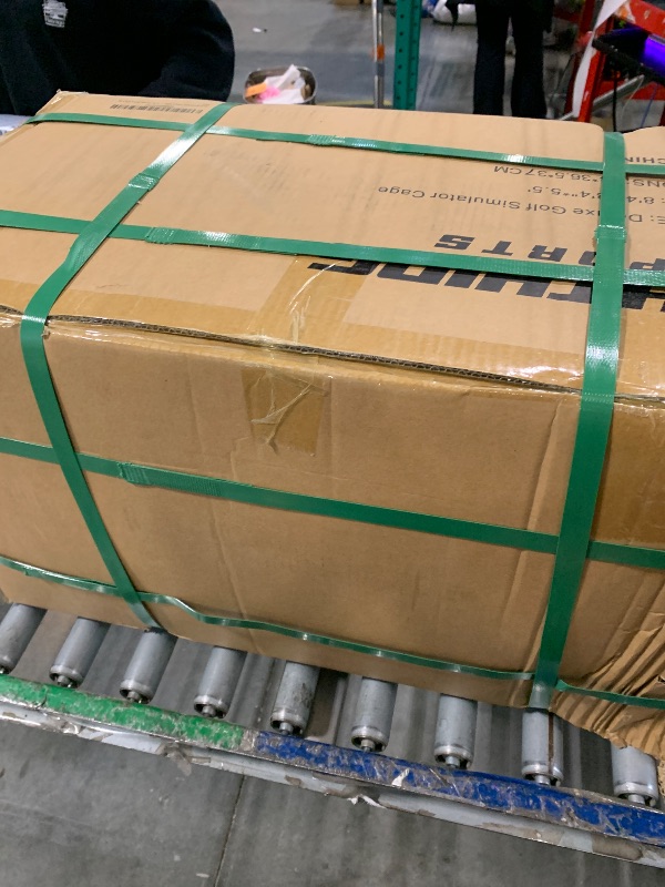 Photo 1 of ****FACTORY SEALED**** Complete Golf Simulator Enclosure Kit (8'4 x 8'4 x 5) – 4K-Ready Impact Screen with Blackout Cage, Projector Mount, Frame Poles, Side Shank Nets | Easy Setup | 12-Month Warranty