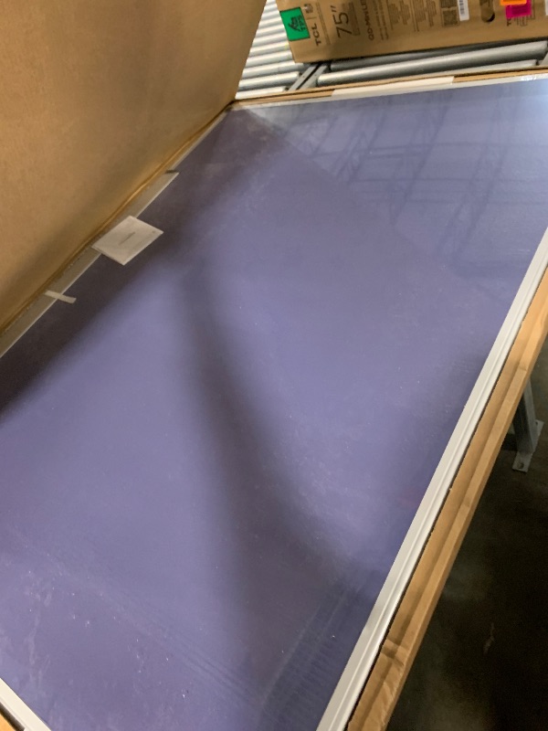 Photo 1 of ***SEE PICTURES*** Amazon Basics Magnetic Dry Erase Whiteboard, 36 x 48-inch, Aluminum Frame, Silver/White, Easy to Install