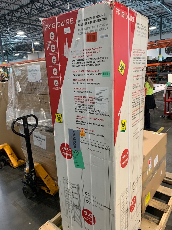 Photo 1 of ****FACTORY SEALED**** Frigidaire Retro 9.2 Cubic Foot Fridge with Bottom Mount Freezer, 9.2 cu. ft, Vanilla