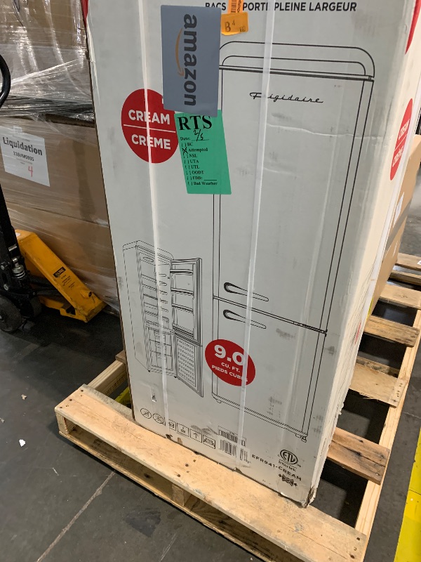 Photo 1 of ****FACTORY SEALED**** Frigidaire Retro 9.2 Cubic Foot Fridge with Bottom Mount Freezer, 9.2 cu. ft, Vanilla