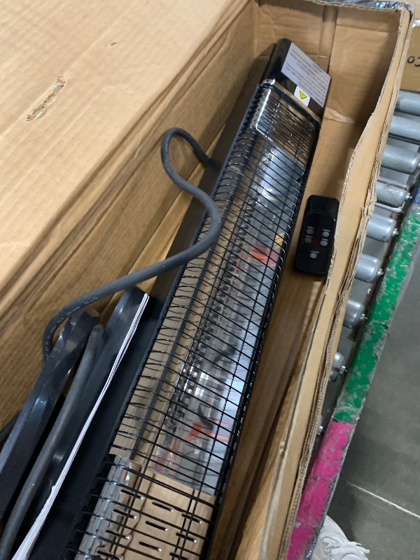 Photo 1 of ***FINAL SALE/NO RETURN, SOLD AS PARTS*** Uthfy Electric Outdoor Patio Heater,1500W Infrared Heater with 24H Timer, Remote, Waterproof, Quiet Portable Space Heater for Large Room, 35” Tower Heater for Indoor Garage, Balcony, Backyard, Shop