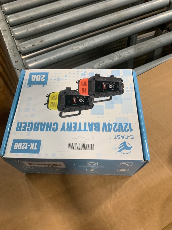 Photo 1 of ** SOLD AS IS, NO REFUND/RETURN** SEE COMMENTS!
E-FAST Battery Charger 0-20A 12/24V Lifepo4 Lead Acid Automatic Smart Car Battery Charger, Trickle & Pulse Repair, Automobile Battery Maintainer for Car Truck Motorcycle Lawn Mower Boat