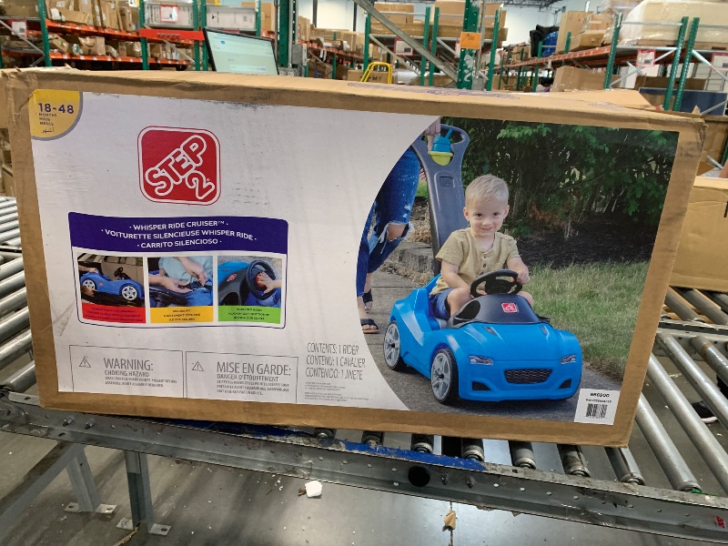 Photo 1 of *MISSING PARTS - See Clerk Notes*
Step2 Whisper Ride Cruiser Kids Push Car, Ride On Toy, Stroller Substitute, Includes Seat Belt & Horn, Made of Durable Plastic, Max Weight 50 lbs., For Toddlers 1.5-4 Years Old, Blue