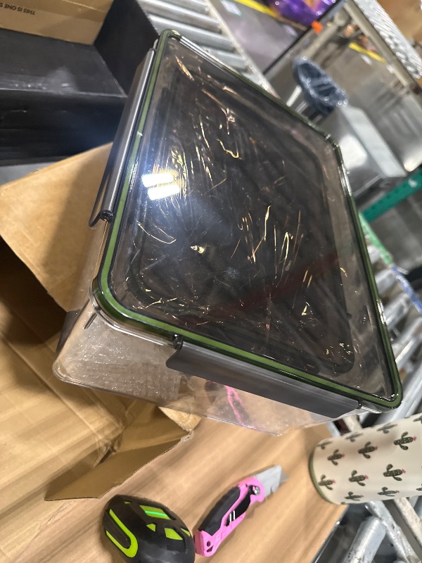 Photo 1 of ****SIMILAR PRODUCT*** Reallnaive 4 Pcs Large Capacity Marinating Containers with Lid, 14.09/8.18/5.34/2.73 Qt, Plastic Food Brining Containers for Marinating Meat, BBQ Prep Storage with 4 Locking Tabs, Dishwasher Safe