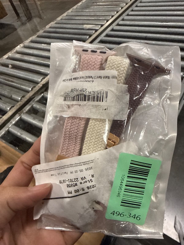 Photo 1 of ***ONLY 3// SIMILAR PRODUCT*** Braided Stretchy Solo Loop Compatible for Apple Watch Band 38mm 40mm 41mm 42mm 44mm 45mm 46mm 49mm for Women Men, Nylon Elastic Straps Wristbands for iWatch Series 11/10 9 8 7 6 5 4 3 SE/Ultra 3 2 1