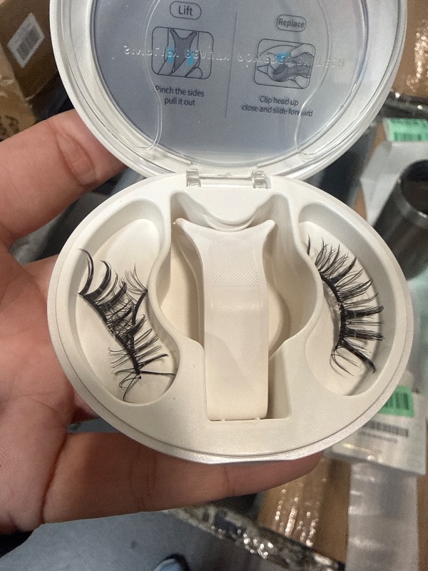 Photo 1 of ***DAMAGED*** WOSADO Soft Magnetic Eyelashes Kit with Applicator, [Orchid] 22mm Reusable Glue-free Wispy Magnetic Lashes, Cruelty-free False Lashes, Waterproof, Lightweight, Suit for Heavy Makeup