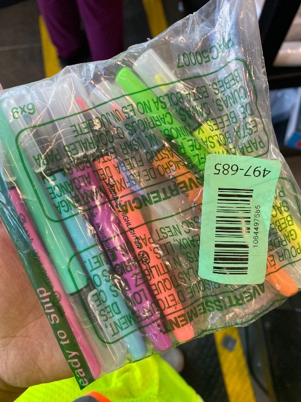 Photo 1 of *PARTIAL SET*
Sharpie Pocket Highlighters, Mild Pastel Colors, Assorted, Chisel Tip, 12 Count - School, Home, and Office Use, Teacher Supplies
