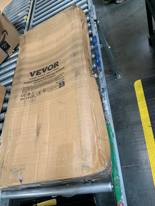 Photo 1 of *** USED***VEVOR Telescoping Ladder, 20.3FT Aluminum Lightweight Extension Ladder, Multi-Button Retraction Collapsible Ladder, 375 LBS Capacity with Non-Slip Feet, Portable Compact Ladders for Home, RV, Loft