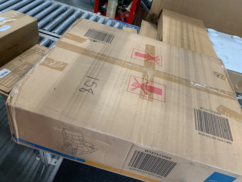 Photo 1 of ** only one pcs / no return *** RHHVVR Oversized Lift Recliner Chair for Elderly, 26" Extra Wide Seat Power Lift Recliners with Heat and Massage, Dual Motor Electric Lay Flat Living Room Sofa with Lumbar Pillow, Light Grey