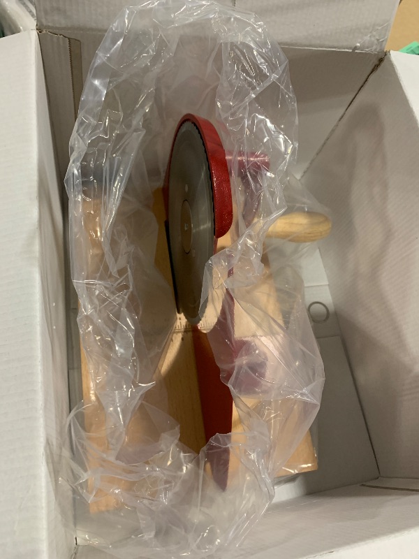 Photo 1 of ** SOLD AS IS, NO REFUND/RETURN** SEE COMMENTS!
Brvclon Manual Bread Slicer for Homemade Sourdough,Adjustable Thickness,Hand Crank Bread Slicer with Stainless Steel Blade, Aluminum Alloy Frame & Solid Wood Base with Natural Wood Veneer Finish