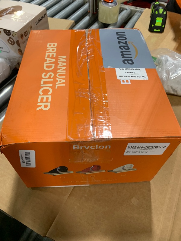 Photo 1 of ** SOLD AS IS, NO REFUND/RETURN** SEE COMMENTS!
Brvclon Manual Bread Slicer for Homemade Sourdough,Adjustable Thickness,Hand Crank Bread Slicer with Stainless Steel Blade, Aluminum Alloy Frame & Solid Wood Base with Natural Wood Veneer Finish