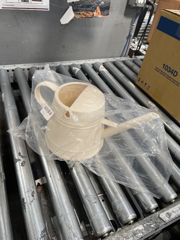 Photo 1 of 1 Gallon Watering Can Outdoor, Plastic Water Can for Plants with Comfort Grip Handle, Detachable Sprinkler Head