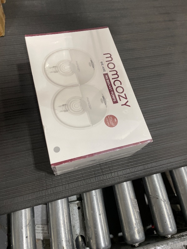Photo 1 of **FACTORY SEALED** Momcozy M5 Hands-Free Wearable Breast Pump, Double-Sealed Flange for Baby-Like Comfort, 3 Modes & 9 Suction Levels, Portable Electric Pump – 24mm, 2-Pack Quill Gray
