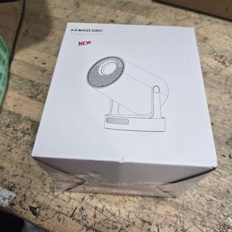 Photo 1 of ?Electric Focus?Magcubic Mini Projector 4K Support, Smart Projector with WiFi 6 and Bluetooth 5.4, 5W Soundbase Speaker, 180° Rotation, Portable Proyector for Home Theater