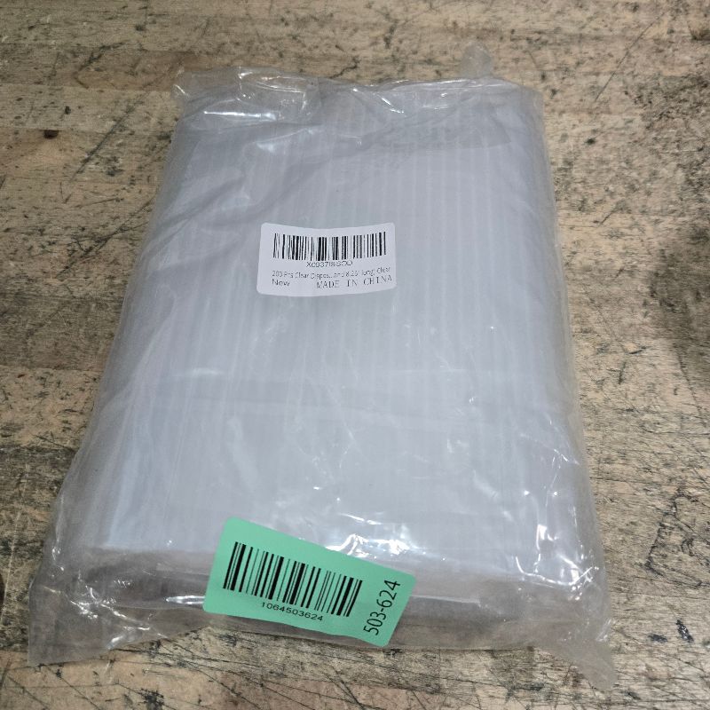 Photo 1 of 200 Pcs Clear Disposable Drinking Plastic Straws.(0.23'' diameter and 8.26" long)-Clear