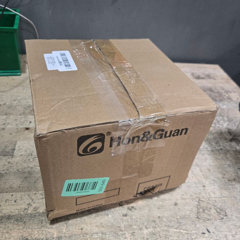 Photo 1 of [Upgraded] Hon&Guan 6 Inch Hooded Wall Vent with Removable Mesh and Cover, Arc-Shaped 6'' Exhaust Vent Cover Cap for Kitchen Range Hood/Dryer/Bathroom Exhaust(Galvanized Steel, Black)