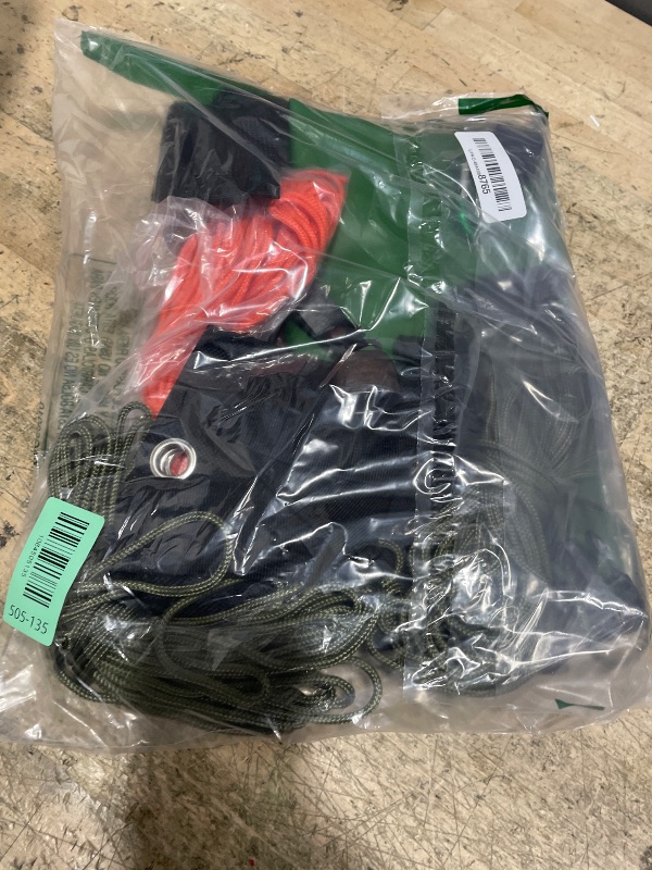 Photo 1 of 2 Pcs 10L Waterproof Bear Bags with 4 Nylon Ropes, 4 Clips & 2 Rock Pockets & 2 Small Warning Bells for Hanging Food securely. Ultralight Camping Food Bag System.(Orange+Green?10L)