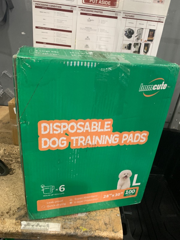 Photo 1 of 100 Count Large Dog & Cat Puppy Pee Pads - 28"x30" Absorbent Potty Training Pads | Leakproof Quick-Dry Disposable Pet Pads for Puppies, Dogs & Cats | Indoor, Outdoor, Litter Box, Housebreaking Use