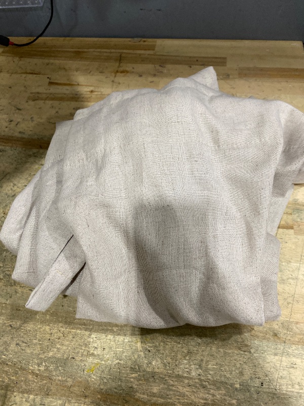 Photo 1 of 1 PCS..LAMIT Light Filtering Linen Curtains 84inches Long for Bedroom, Faux Linen Textured