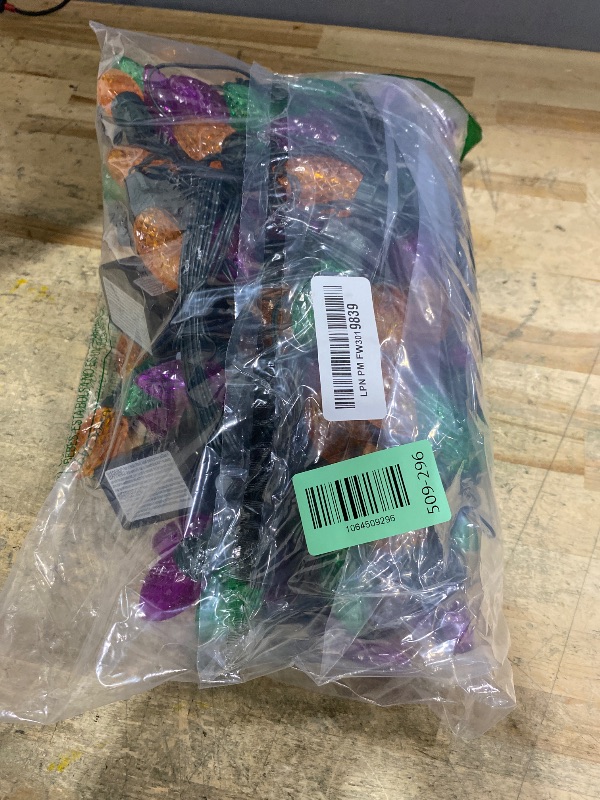 Photo 1 of 2-Pack C9 Halloween String Lights Plug in, 66 FT 100 LED Halloween Lights Connectable with 8 Modes & Timer, Waterproof Fairy Twinkle Light Indoor Outdoor for Tree Yard Decor (Orange Purple and Green)