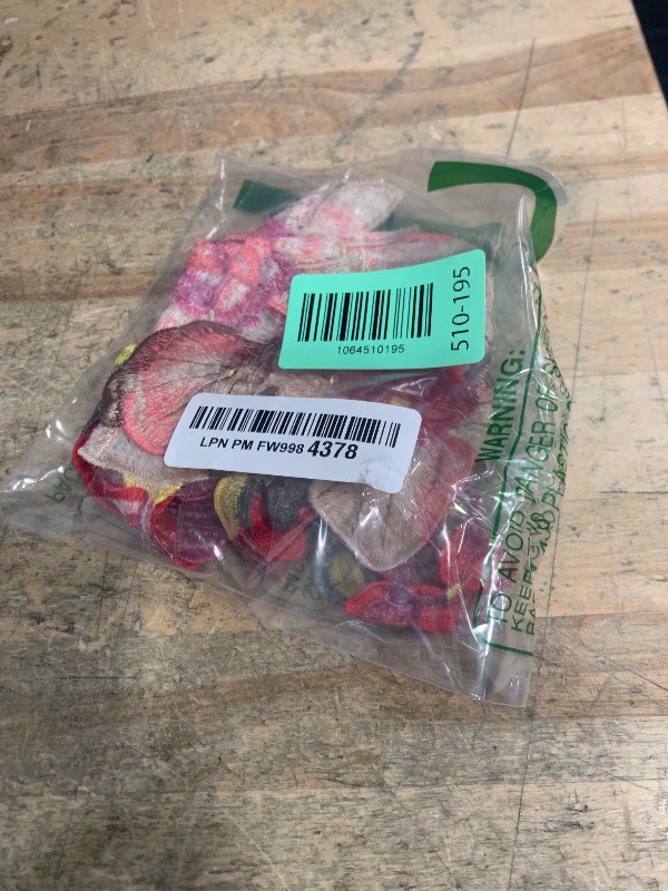 Photo 1 of 1pcs Beautiful Flower Large Water Soluble Embroideried Fabric National Trend Applique Patch Sew Clothes Accessories (Pink)