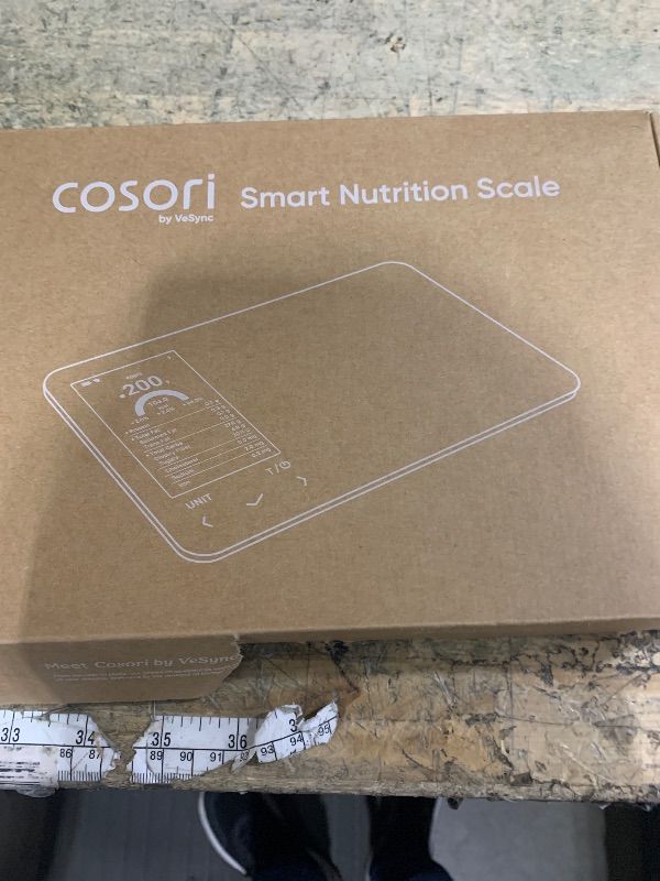 Photo 1 of ***STOCK PHOTO FOR REFERENCE ONLY***
Etekcity Food Nutrition Scale, Smart Food Scale for calorie count, IPX6 Waterproof, Rechargeable, Bluetooth, Ounces and Grams for Weight Loss, Cooking, 304 Stainless Steel, Luminary 22lb