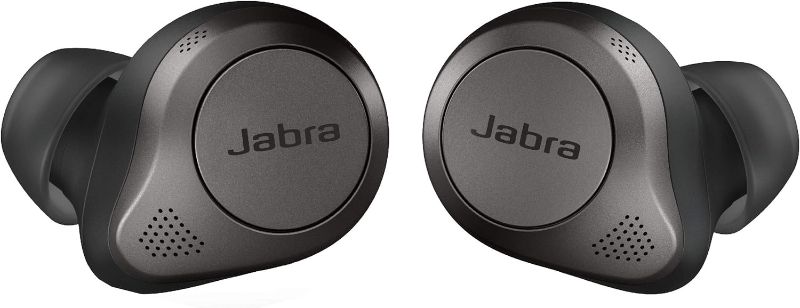Photo 1 of **Right  Non-FUNCTIONAL** Jabra Elite 75t True Wireless Earbuds - Jabra Advanced Active Noise Cancellation with Long Battery Life and Powerful Speakers - Wireless Charging Case - Titanium Black (Renewed)