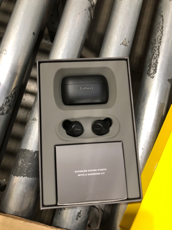 Photo 1 of **Right  Non-FUNCTIONAL** Jabra Elite 75t True Wireless Earbuds - Jabra Advanced Active Noise Cancellation with Long Battery Life and Powerful Speakers - Wireless Charging Case - Titanium Black (Renewed)