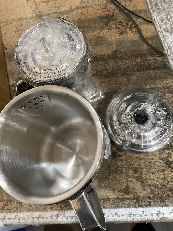 Photo 1 of ******MISSING TOP HANDLE*****Coleman Stainless Steel Coffee Percolator, 12-Cup Capacity Durable Outdoor Coffee Maker for Camping, Backpacking, RV, Stovetop, Campfire, & More, No Filters Needed