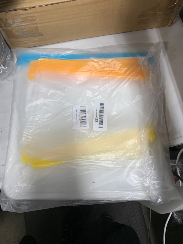 Photo 1 of 10 Pack Dishwasher Safe Reusable Bags, Leakproof Reusable Freezer Bags, BPA Free Food Storage Bags for Lunch Marinate Food Travel - 3 Gallon 3 Snack 4 Sandwich Bags