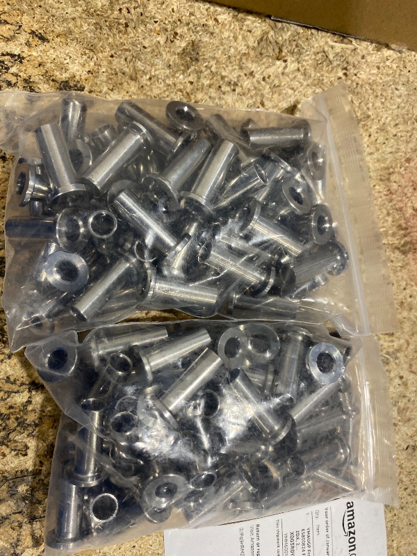 Photo 1 of 120 Pack 1/4" Cable Railing Protector Sleeves T316 Stainless Steel Protective Sleeves Deck Cable Railings Hardware Kit for Wood Ideal for DIY Balustrades