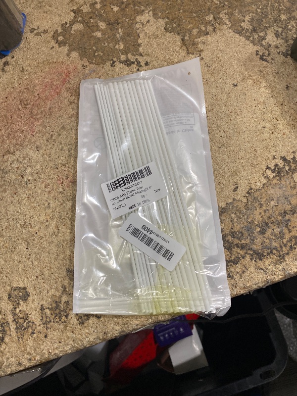 Photo 1 of 15PCS ABS Plastic Tube 3mm 4mm 5mm 3 Sizes White Round Tubes Connector Cylinder Bar Rod Hollow Tubing for DIY and Crafts Table Architectural Model Making(9.8" Long)