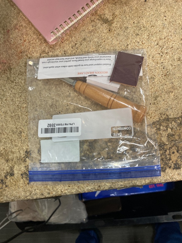 Photo 1 of "SAINT GERMAIN Premium Hand Crafted Bread Lame for Dough Scoring Knife, Lame Bread Tool for Sourdough Bread Slashing with 10 Blades Included with Replacement with Authentic Leather Protector Cover"