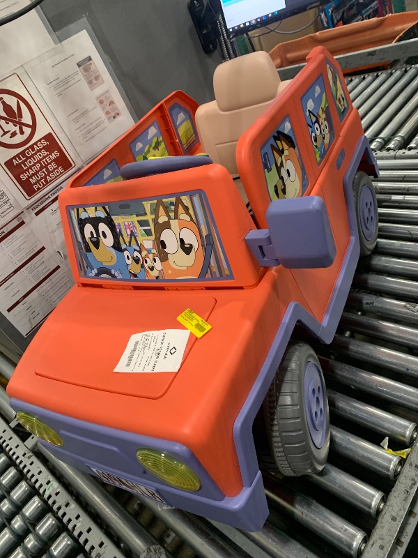 View 2 of **PARTS ONLY/SEE NOTES** Bluey Heeler Family Vehicle 12-Volt Battery Powered Ride-On