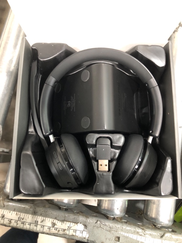 Photo 1 of (Upgraded Version) Wireless Headset, Bluetooth Headset with Noise Cancelling Microphone, Best Headphones with Mic Mute & USB Dongle for PC/Computer/Laptop/Cell Phones/Remote Work/Call Center