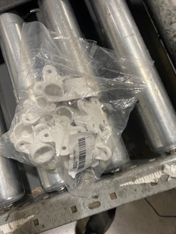 Photo 1 of 10 Pcs 3/4" PVC Flange Fittings, Table Screw Caps PVC Fittings for DIY Table Leg Support Feet, Furniture and Storage Shelves