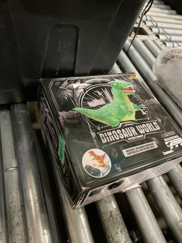 Photo 1 of ** FOR PARTS ONLY ** 
Jovow 2.4GHZ Remote Control Inflatable Dinosaur Toy for Kids,Electric Toy Dinosaur with 360°Rotation,Forward & Backward,Rechargeable Walking Dinosaur Toy for Boys Kids Age 6-8 8-12 Birthday Gifts