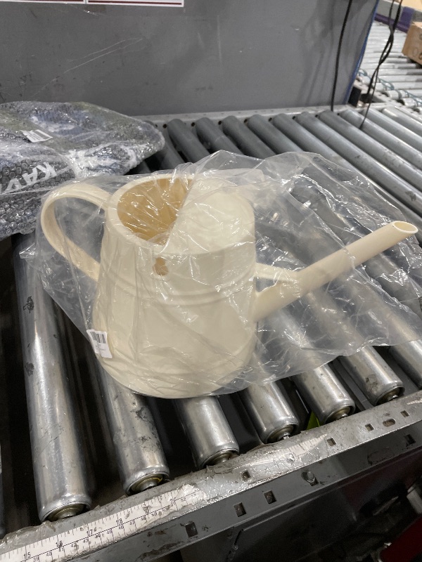 Photo 1 of 1 Gallon Watering Can Outdoor, Plastic Water Can for Plants with Comfort Grip Handle, Detachable Sprinkler Head