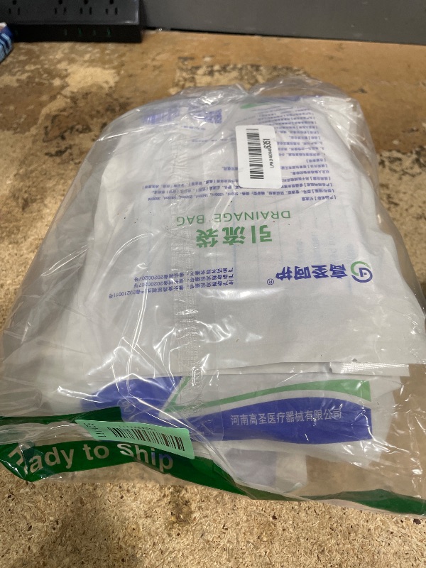 Photo 1 of 10 Pack Urinary Drainage Bag, Urinary Bags with Anti-Reflux Valve, 2000mL Urine Bags with Easy Drain Switch, Drain Bags for Home and Hospitals Health Aids