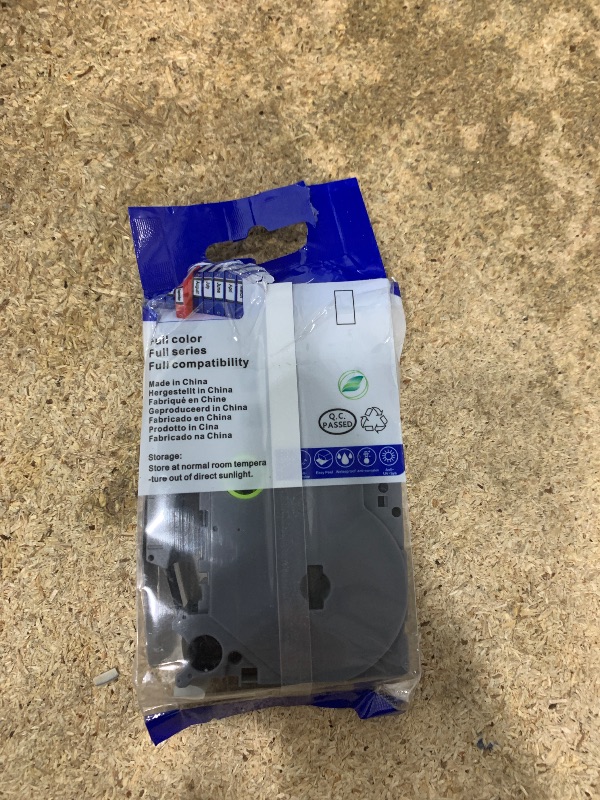 Photo 1 of 1-Pack 12mm 0.47" Laminated White Label Maker Tape Refill – Replacement for Brother P Touch Label Maker Tape TZe231 TZe-231 TZe, Compatible with Brother P-Touch Label Maker PT-D200 PT-2040 PT-1000