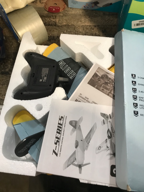 Photo 1 of ***MISSING PARTS***
BEZGAR 3 Channel RC Plane, Drones for Kids, 6-axis Gyro Remote Control Airplane, RC Helicopter, Easy Control for Beginners Toys with Colorful LED Navigation Lights