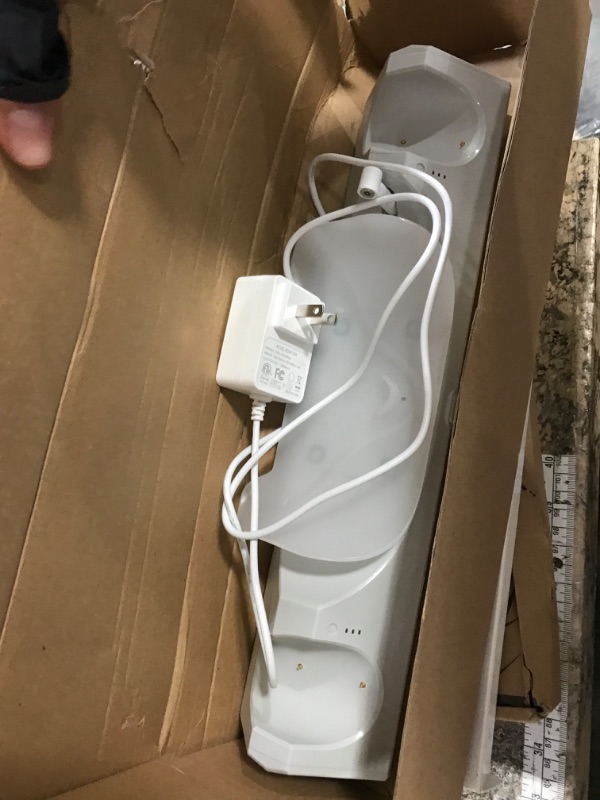 Photo 1 of ***MISSING PARTS***
Charging Dock for Oculus/Meta Quest 2, Magnetic Charging Station for Meta Quest 2 VR Headset & Controllers, with 2 Rechargeable 2100mAh Batteries, USB-C Charger and Cable, Supports LED Indicator