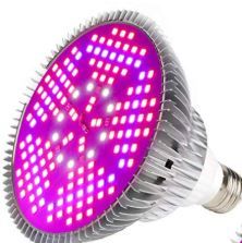 Photo 1 of [Pack of 2] 100W Led Plant Grow Light Bulb, Full Spectrum 150 LEDs Indoor Plants Growing Light Bulb Lamp for Vegetables Greenhouse and Hydroponic, E26 E27 Base Grow Light Bulbs, AC 85~265V